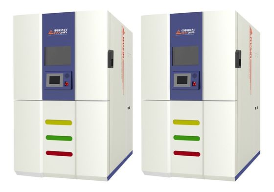İyi bir fiyat. ASTM D3165 IEC 60068-2-14 uyumluluğu için dayanıklı ürün testi için 300L 3 bölgelik termal şok odası çevrimiçi
